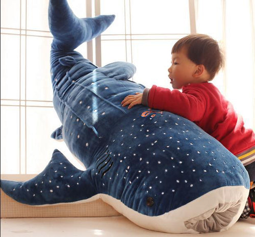 Cartoon Whale Plush Pillow