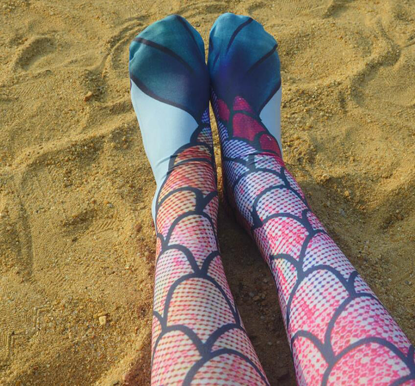 Women's Mermaid Print Socks