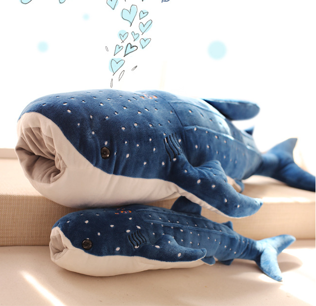 Cartoon Whale Plush Pillow