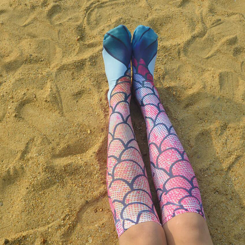 Women's Mermaid Print Socks