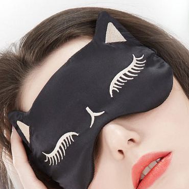 Cute Cat Sleep Mask with Breathable Light Blocking Design