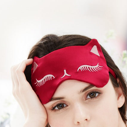Cute Cat Sleep Mask with Breathable Light Blocking Design