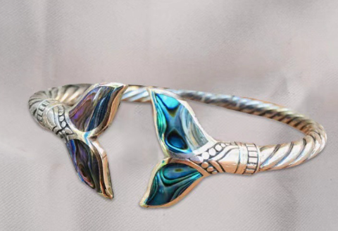 Adjustable Colorful Mermaid Tail Bracelet