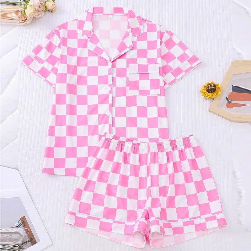 Women's Two-Piece Printed Pajama Set