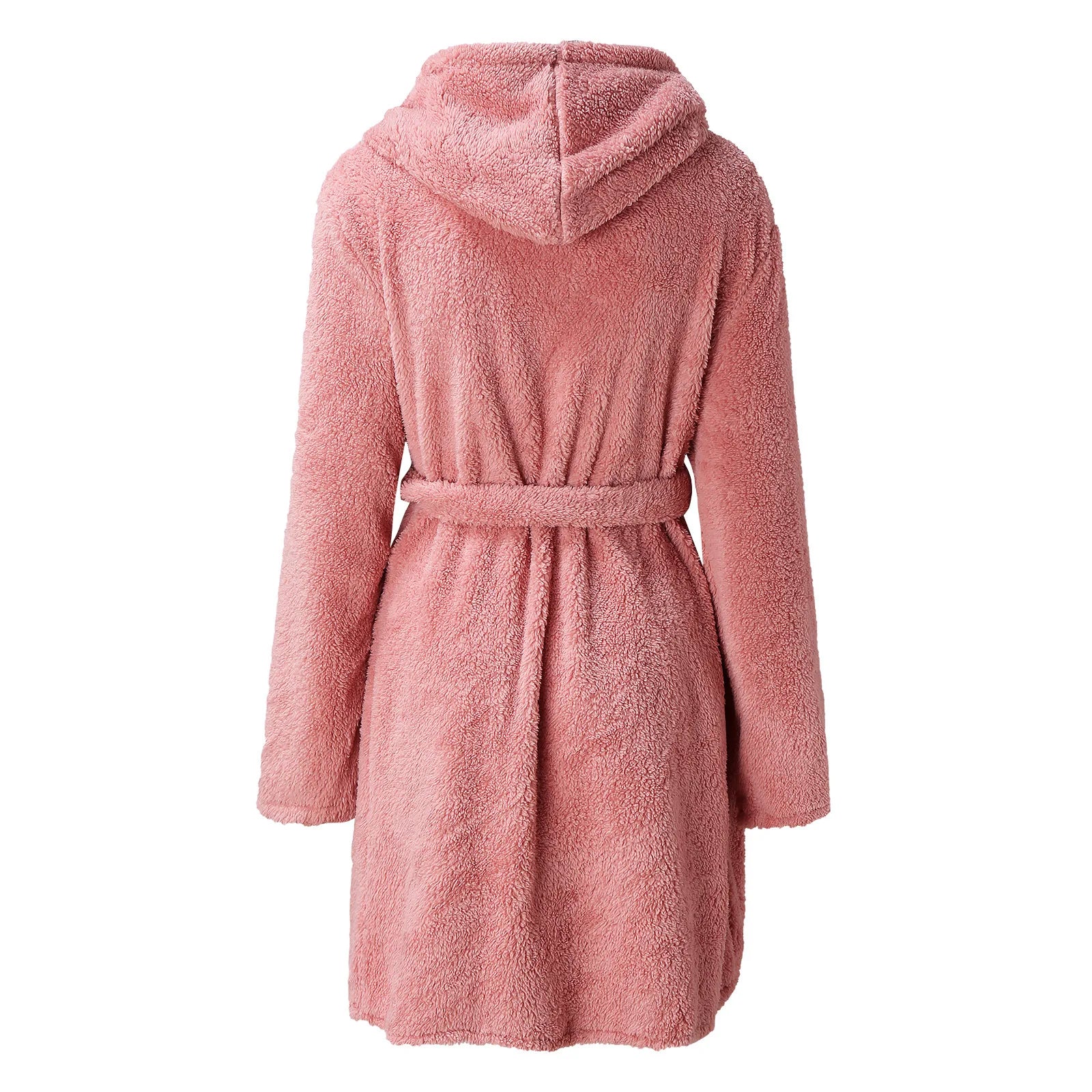 Women's Hooded Velour Bathrobe