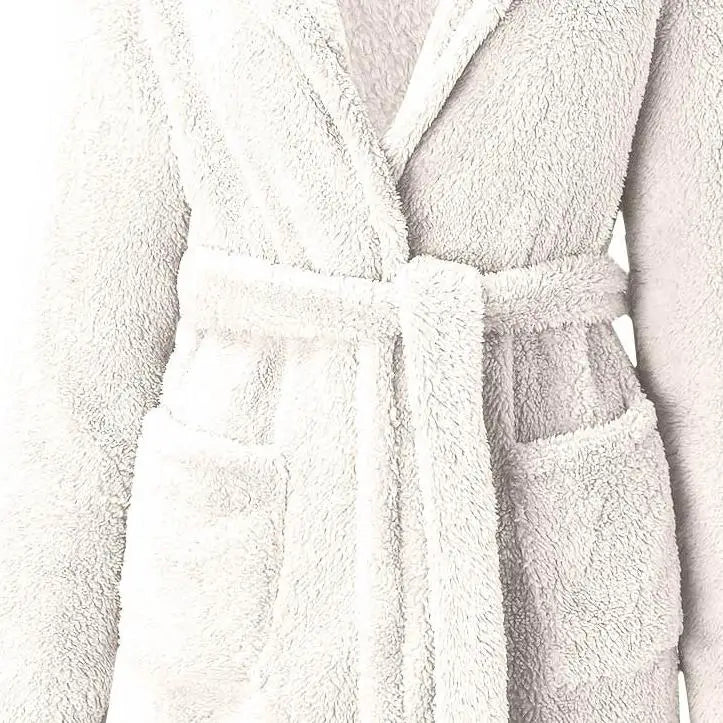 Women's Hooded Velour Bathrobe