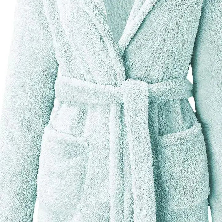 Women's Hooded Velour Bathrobe