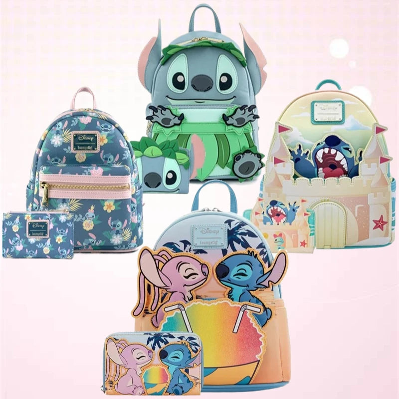 Lilo and Stitch Snow Cone Date Night mini backpack and wallet , Wallet “Loungefly” Bags and Wallets