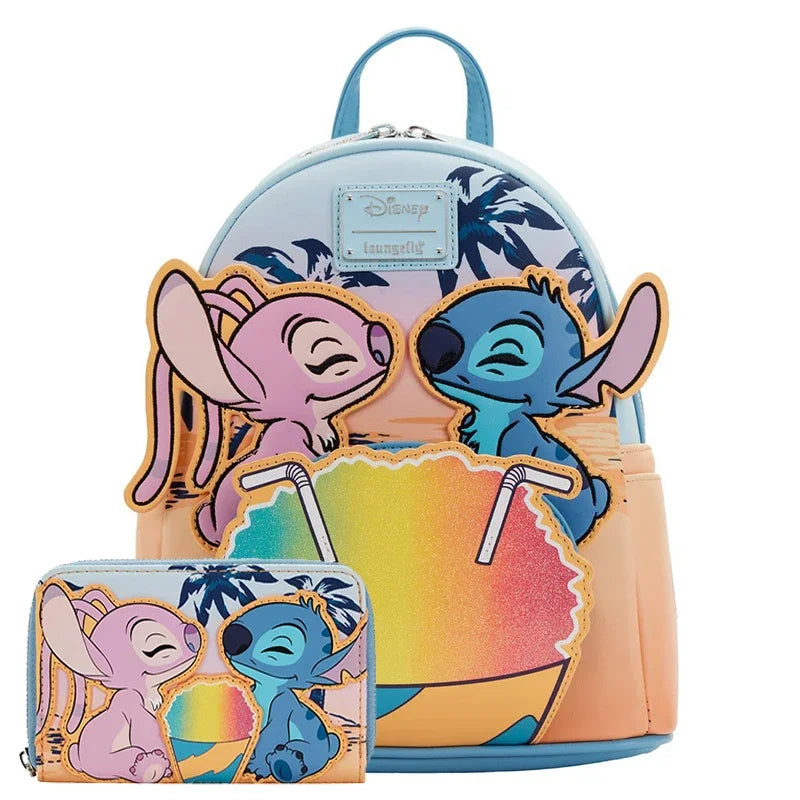 Lilo and Stitch Snow Cone Date Night mini backpack and wallet , Wallet “Loungefly” Bags and Wallets