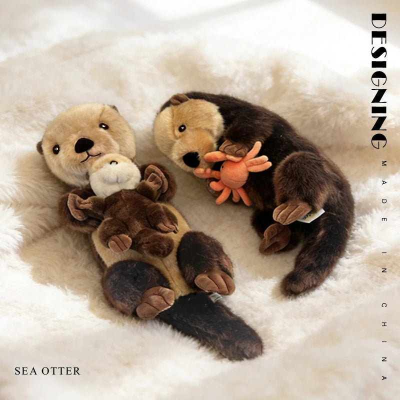 Sea Otter & Crab Plush Doll