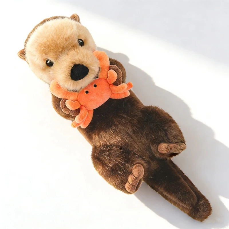 Sea Otter & Crab Plush Doll