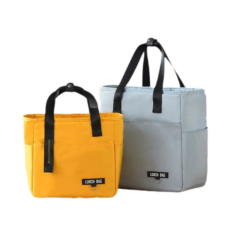 Fashionable Student Lunch Box Bag, Office Worker Lunch Box Handbag, Outdoor Insulation Bag, Fresh-keeping Ice Bag, Bento Bag
