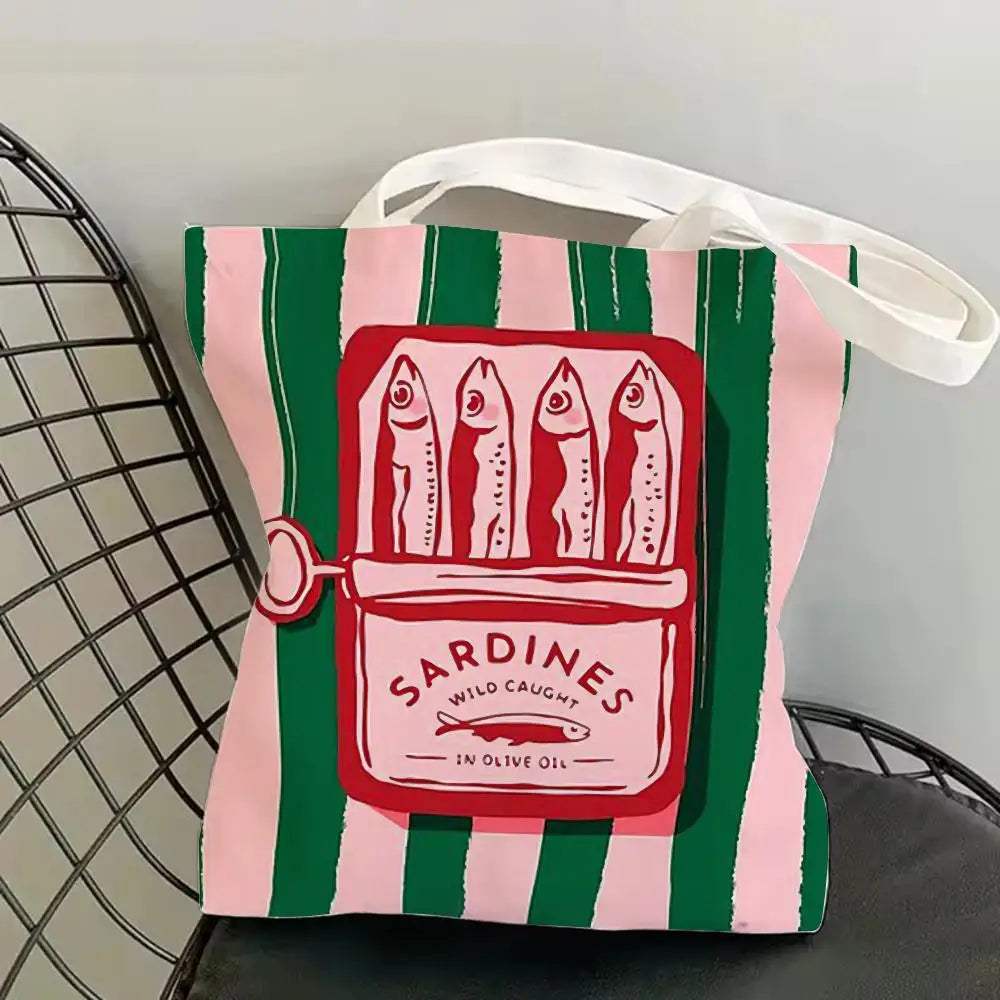 Sardine Can Canvas Tote Bag