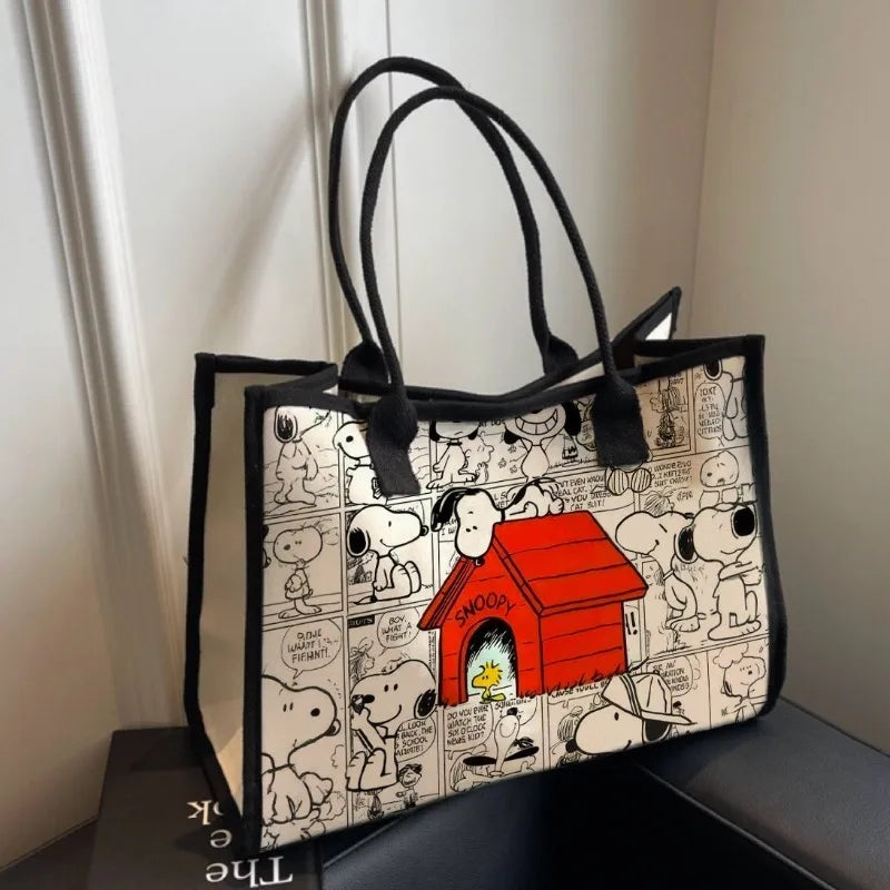 New Snoopy Cartoon Canvas Tote Bag