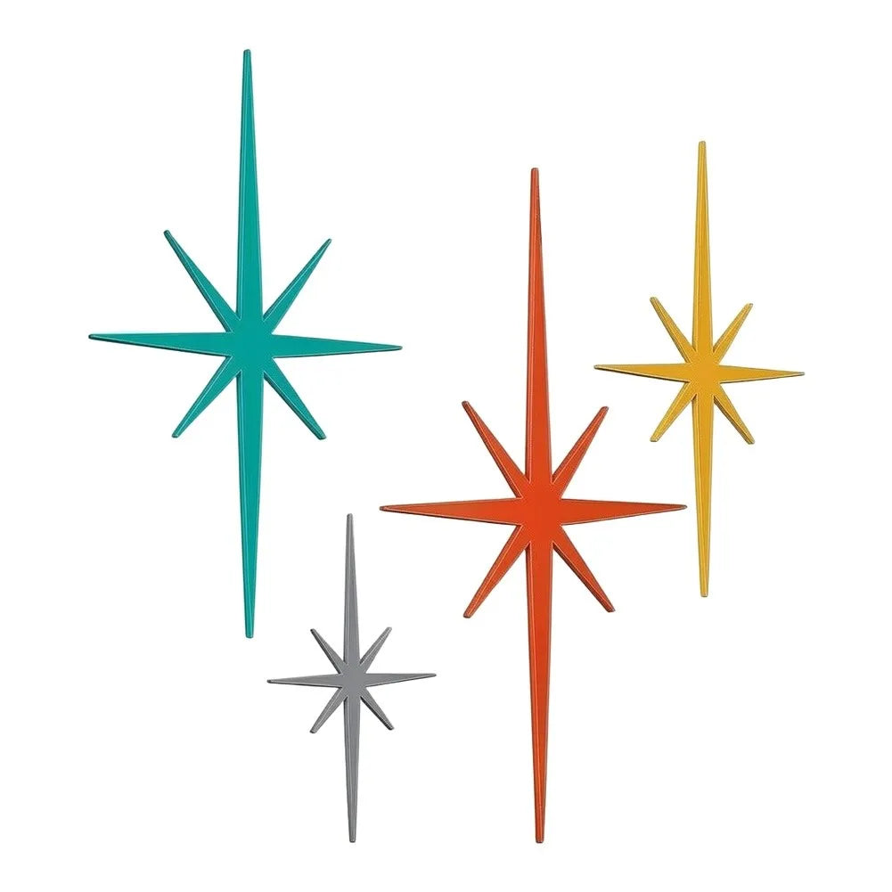 Metal Star Cutout Wall Decoration for Exterior and Interior Applications Such as Yard Fence Deck Wall and Living Space