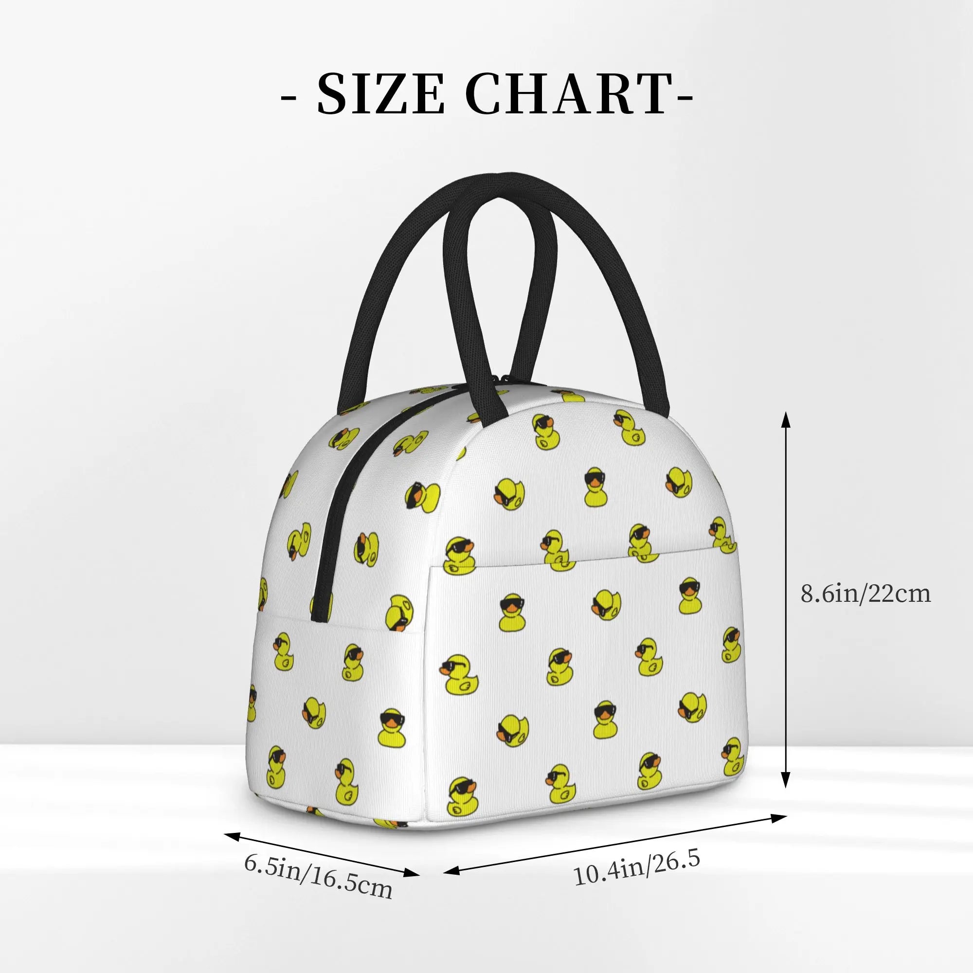 Cartoon Yellow Duck Pattern  Insulated Lunch Bags Thermal Bag Lunch Container  Leakproof Lunch Box Tote Food Storage Bags