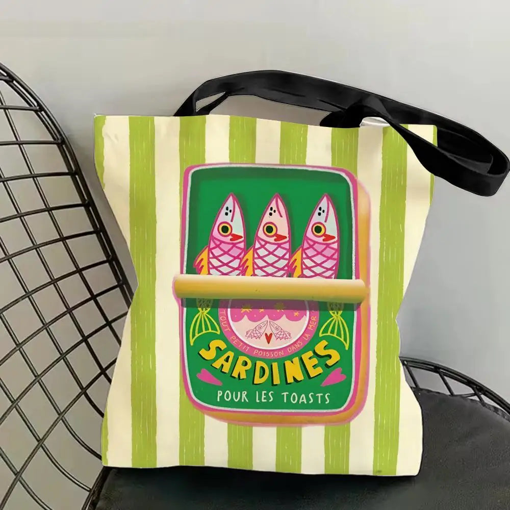 Sardine Can Canvas Tote Bag