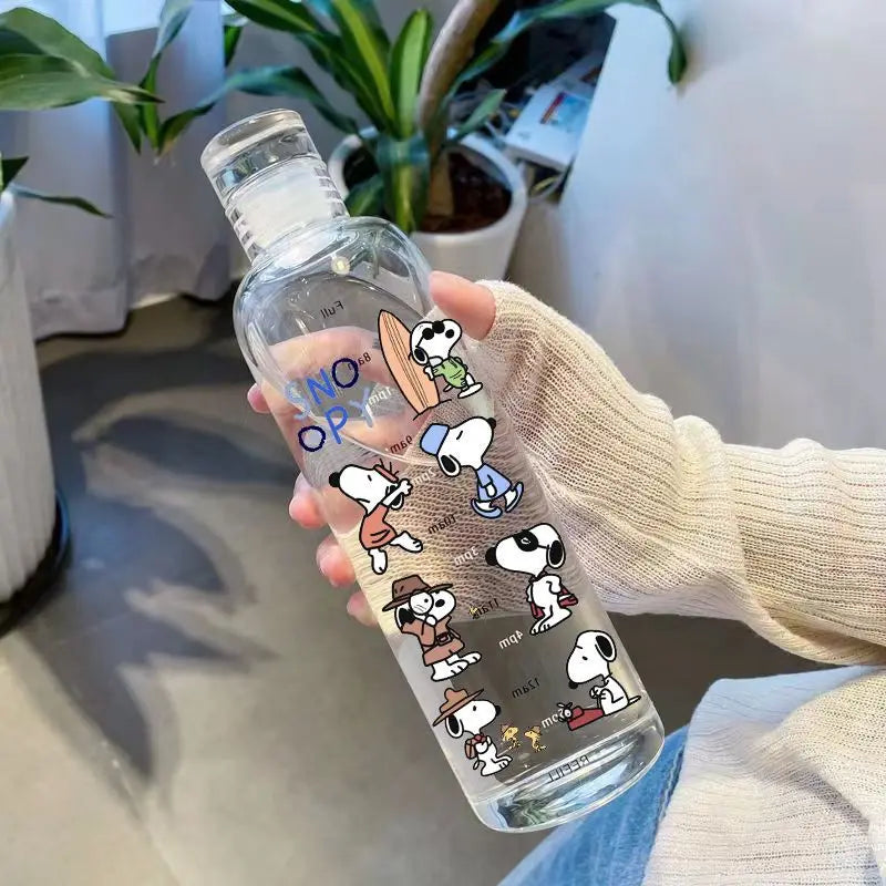 Snoopy Transparent Plastic Bottle
