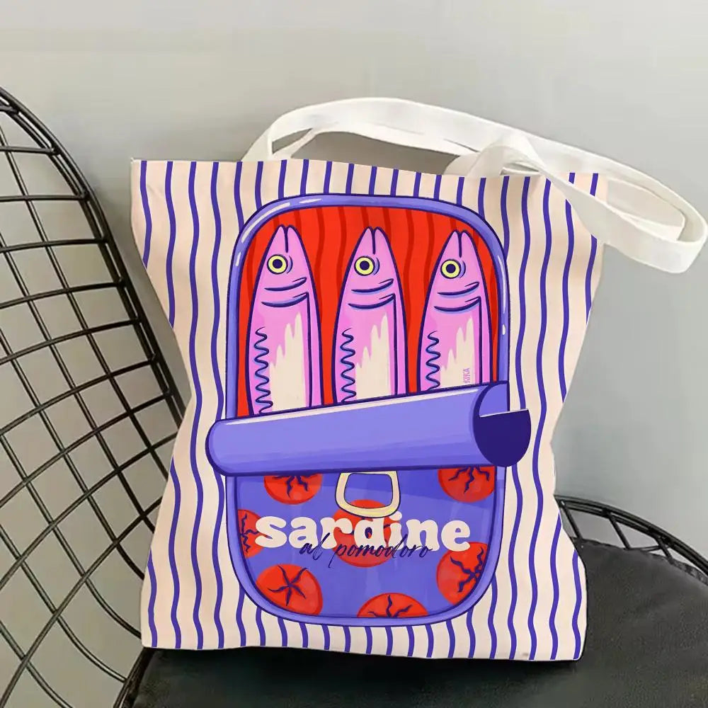 Sardine Can Canvas Tote Bag