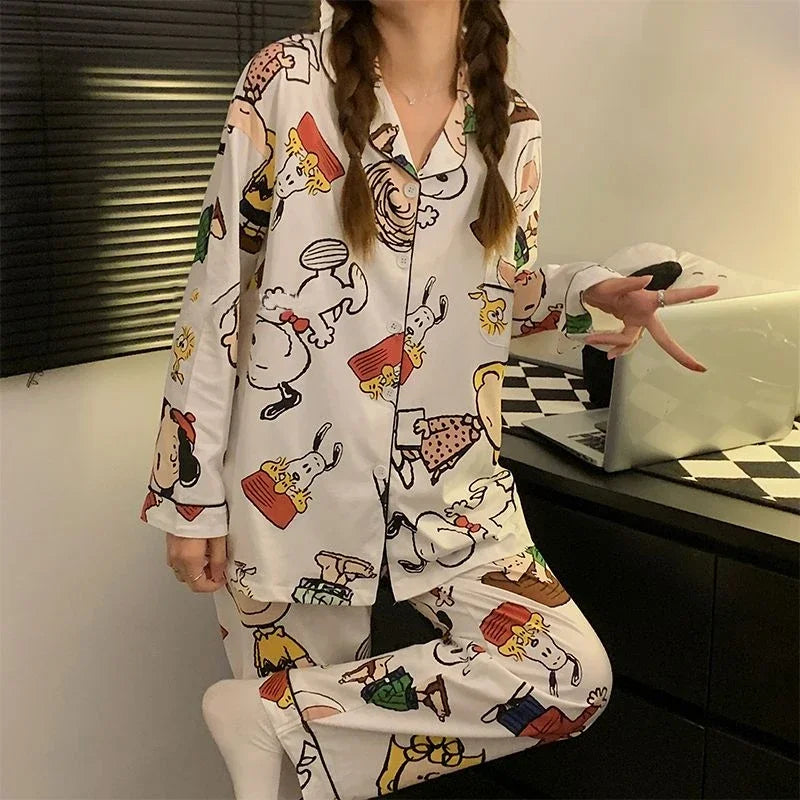 SnoopyPeanuts Cartoon Pajamas