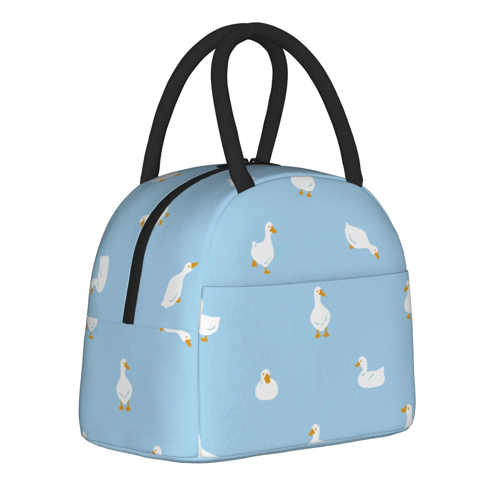 Cartoon Yellow Duck Pattern  Insulated Lunch Bags Thermal Bag Lunch Container  Leakproof Lunch Box Tote Food Storage Bags