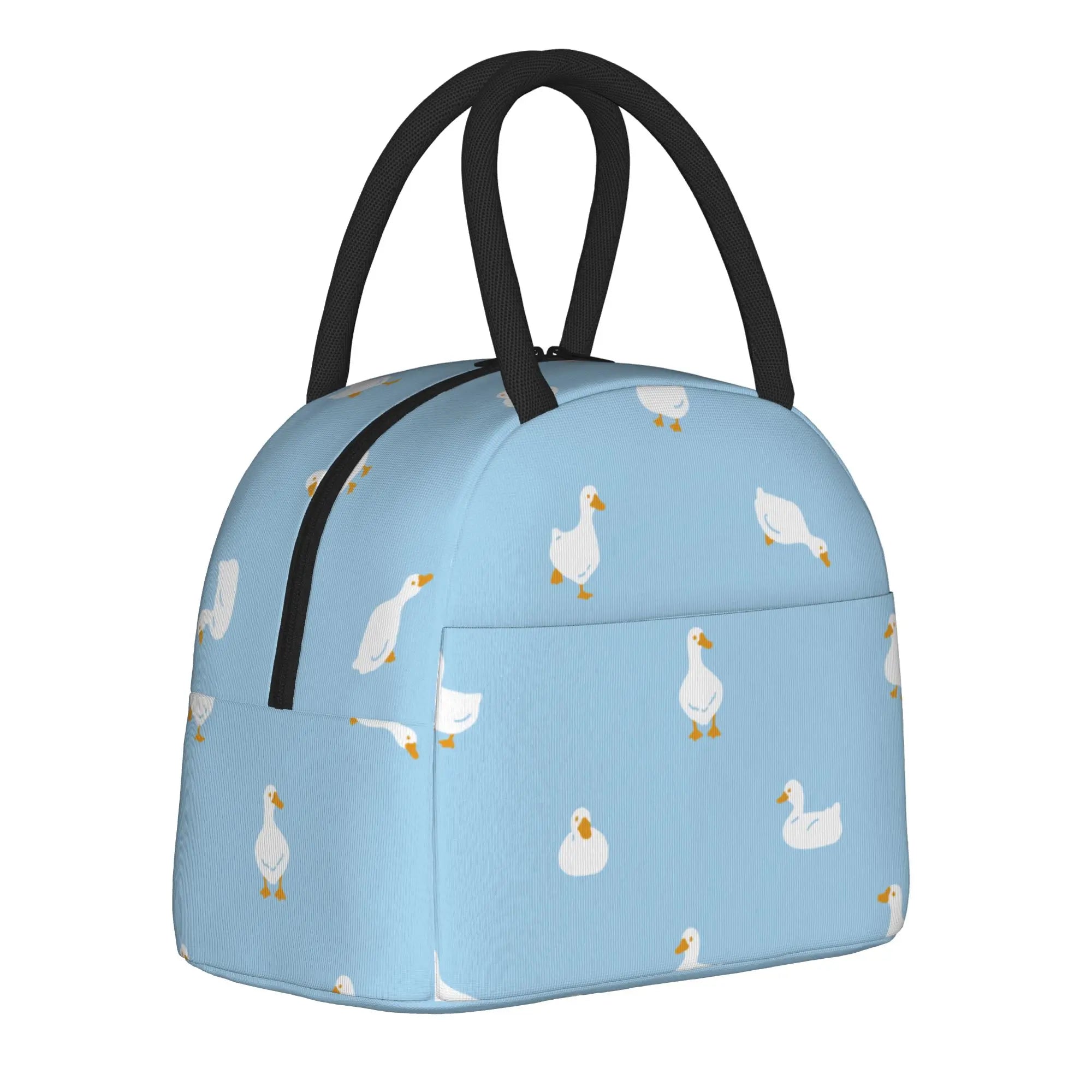 Cartoon Yellow Duck Pattern  Insulated Lunch Bags Thermal Bag Lunch Container  Leakproof Lunch Box Tote Food Storage Bags