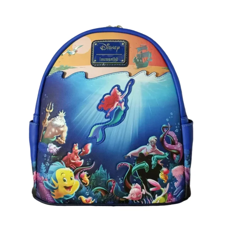 Loungefly backpacks, several varieties