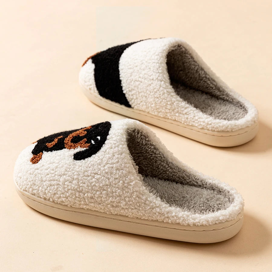 Women's Dachshund Dog Slippers — Cute Cartoon Indoor Comfort House Shoes