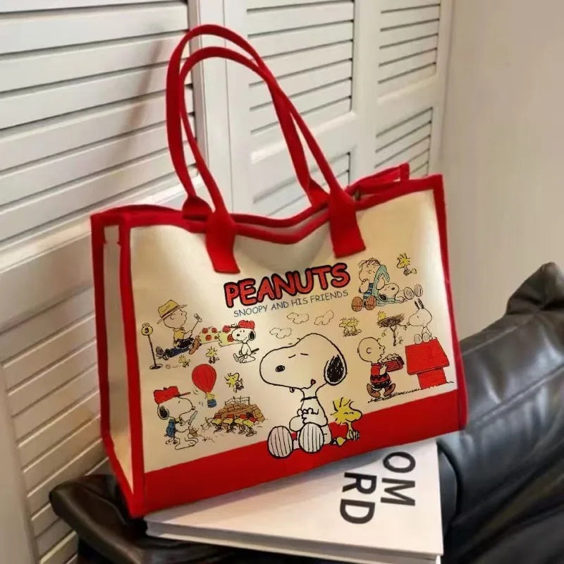 New Snoopy Cartoon Canvas Tote Bag