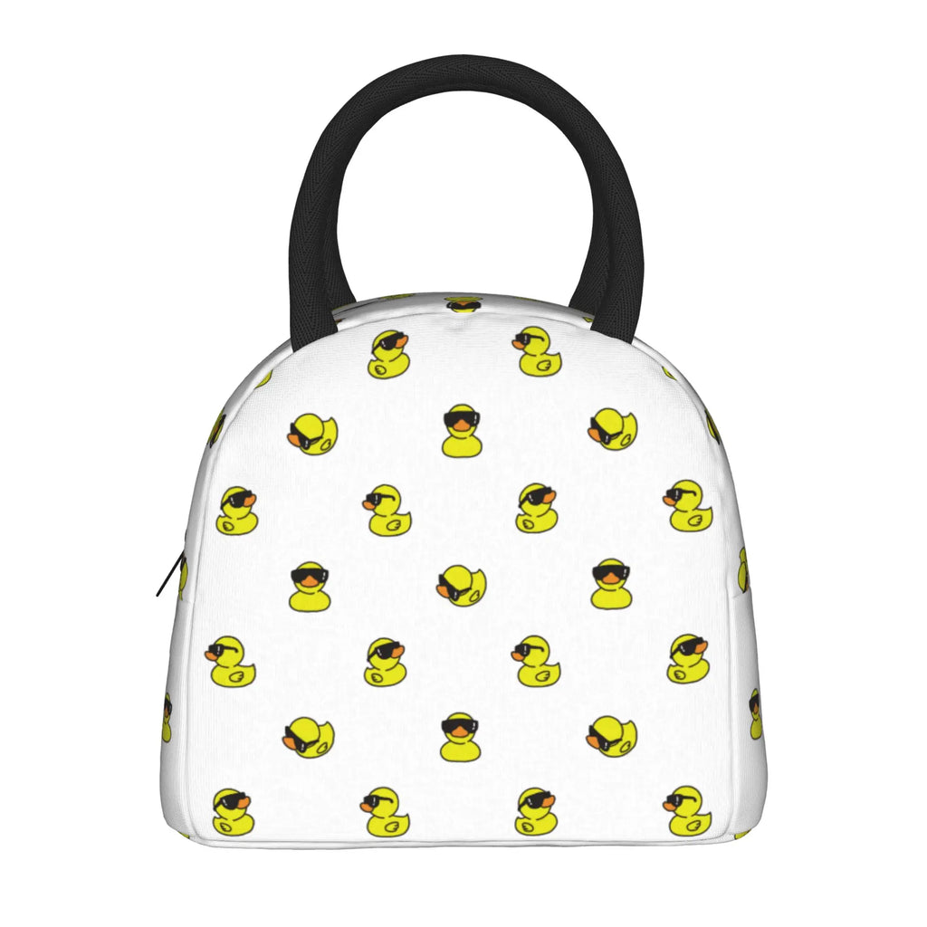 Cartoon Yellow Duck Pattern  Insulated Lunch Bags Thermal Bag Lunch Container  Leakproof Lunch Box Tote Food Storage Bags