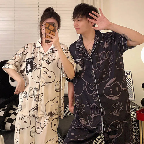3pc/Set Cartoon Snoopy Pajamas Set