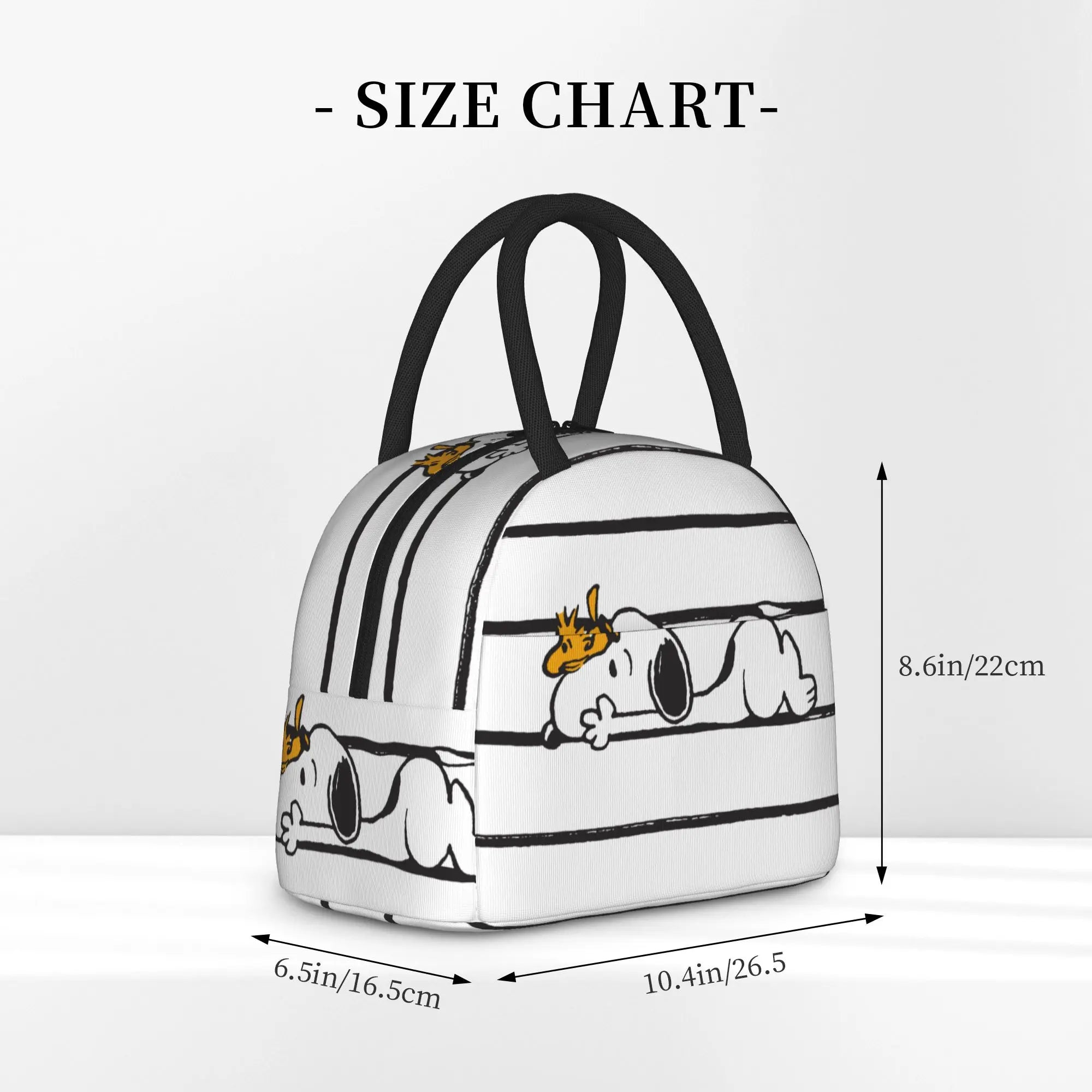 S-Dog-Snoopies Cartoon  Insulated Lunch Bag Cooler Bag Lunch Container  Leakproof Lunch Box Tote for Men Women Office  Picnic