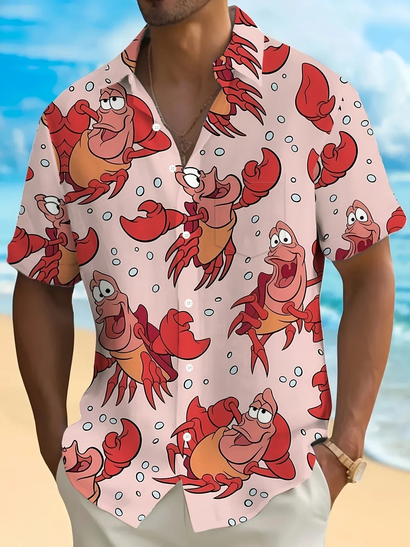 Sebastian the Crab Men’s Hawaiin Shirt
