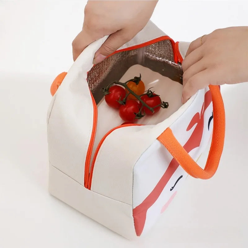 Lunch Bag Cute Cartoon Animal Lunch Box Large Capacity Thermal Cooler Bag