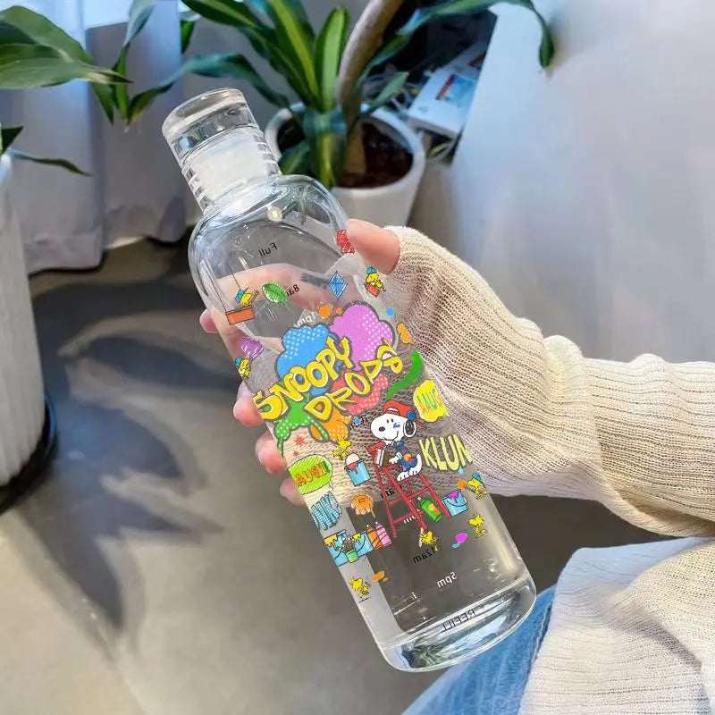 Snoopy Transparent Plastic Bottle