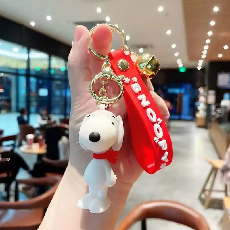 Snoopy Cute Doll Kawaii Trendy New Cartoon Schoolbag Charm Pendant Bag Jewelry Car Keychain Gift Christmas Creative Keychain