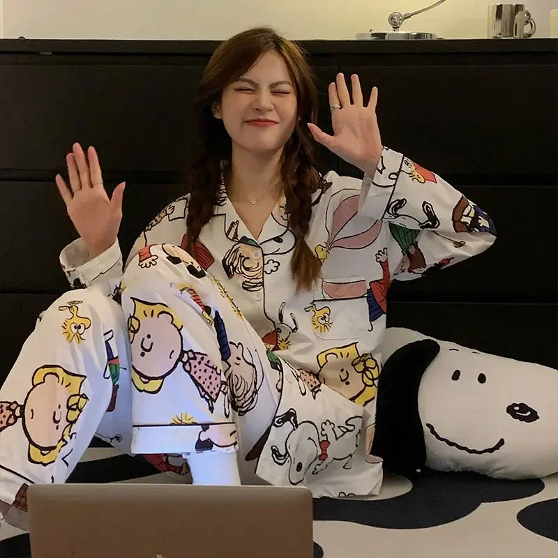 SnoopyPeanuts Cartoon Pajamas