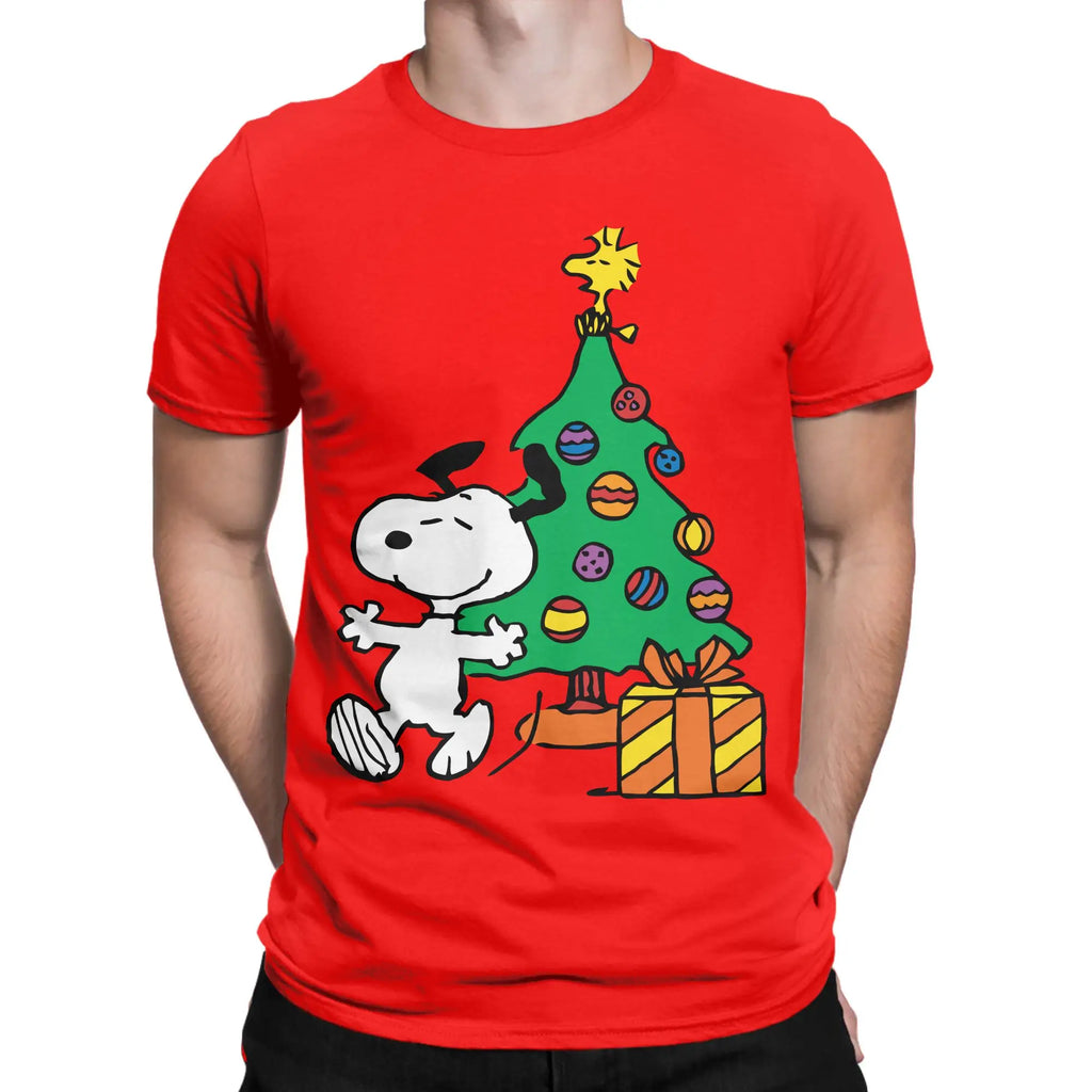 Print Snoopy Since 1958  T Shirt Cotton Short Sleeve  Round Neck