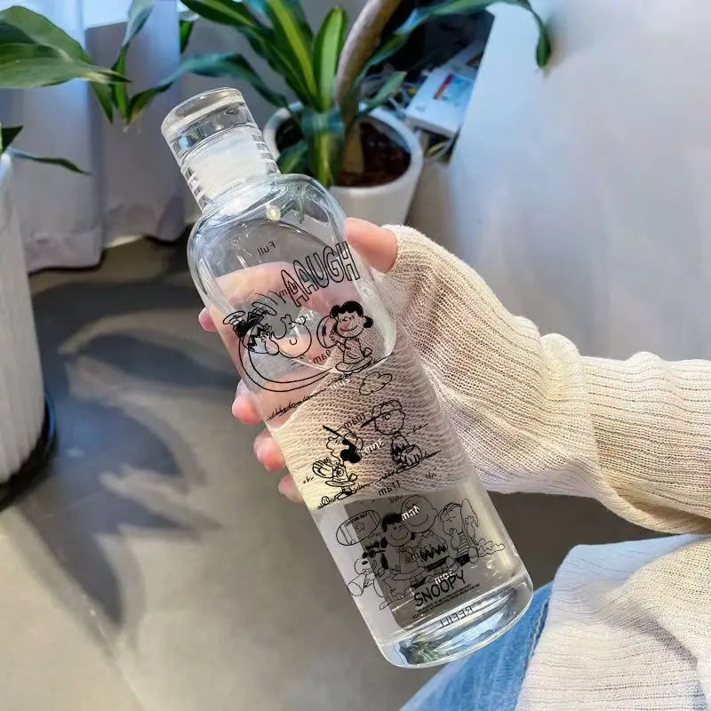 Snoopy Transparent Plastic Bottle