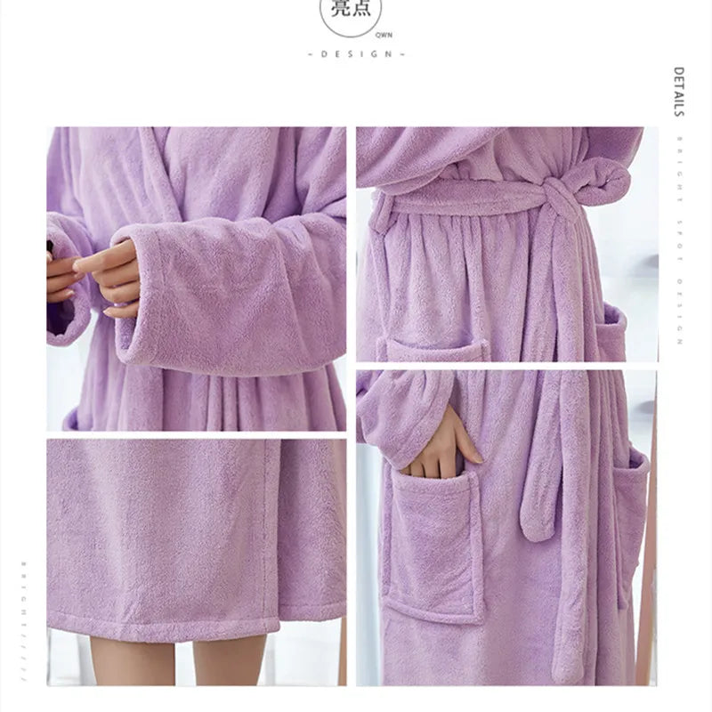 Velvet microfiber plush robe, and it has a hood! Add to cart!