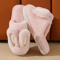 Bunny Ear Plush Women's Slippers — Cozy Anti-Slip Indoor House Shoes