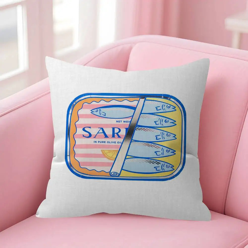Sardine Can Decorative Pillow Cover