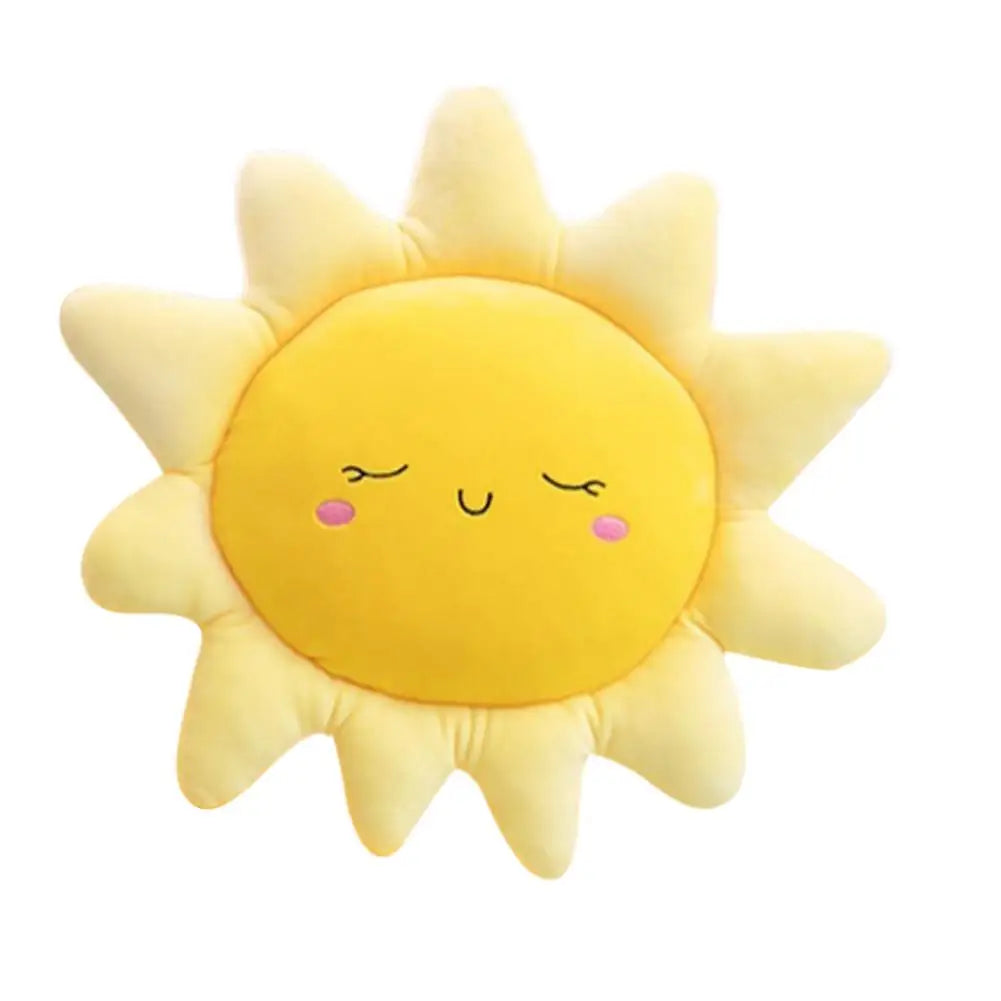 Sun & Cloud Plush Pillow,Cute Starry Sky Series Cushion,Perfect for Sofa/Bedroom Decor,Ideal Gift for Girls,Cozy Home Decoration