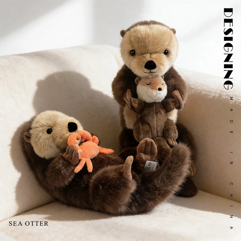 Sea Otter & Crab Plush Doll