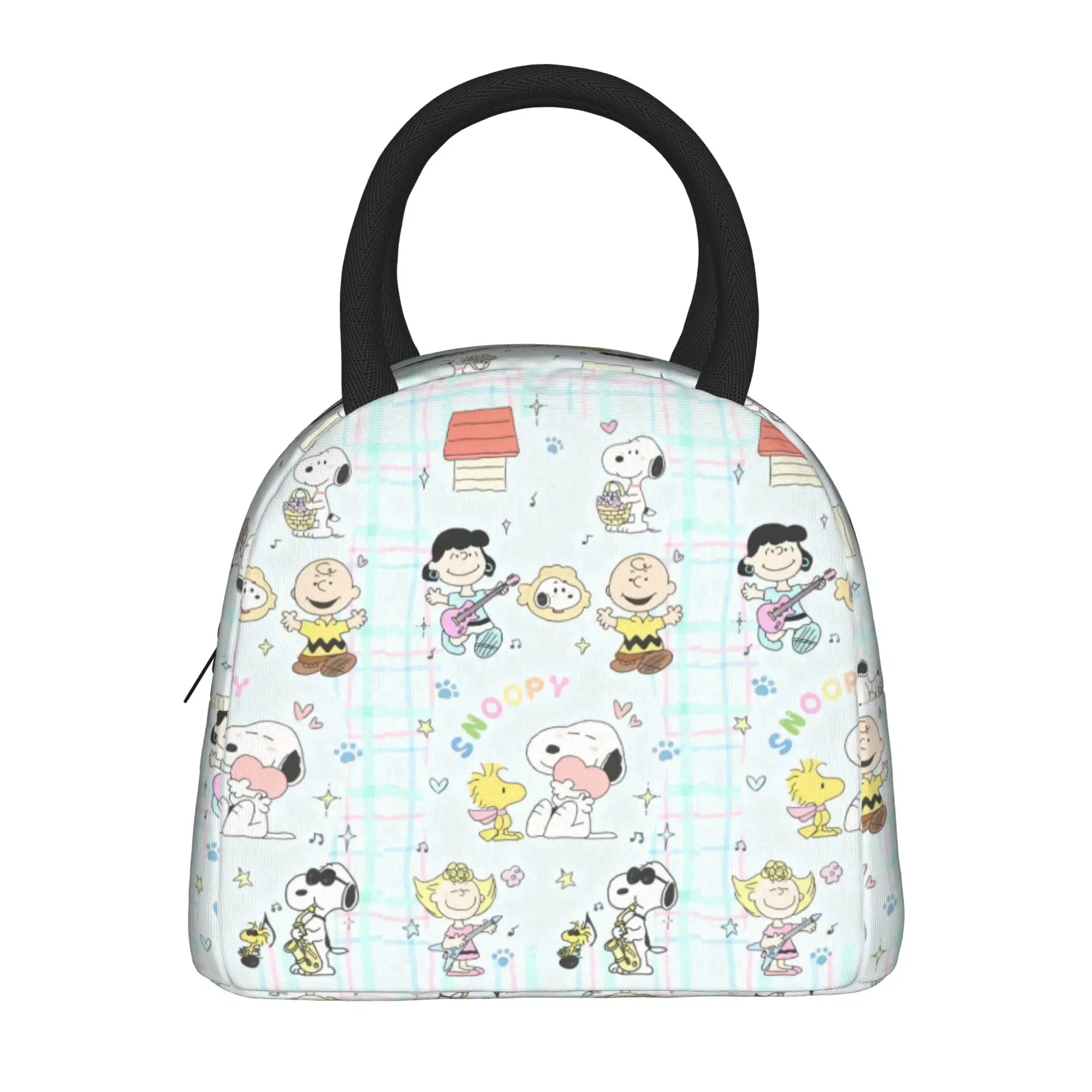 Snoopy Ice Cream Insulated Lunch Bag Cooler Bag Lunch Container Cartoon Leakproof Tote Lunch Box for Men Women Work  Picnic