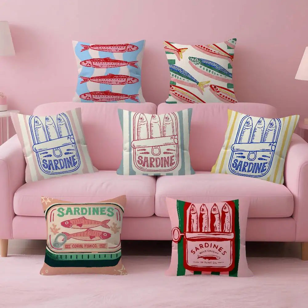 Sardine Can Decorative Pillow Cover
