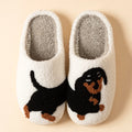Women's Dachshund Dog Slippers — Cute Cartoon Indoor Comfort House Shoes