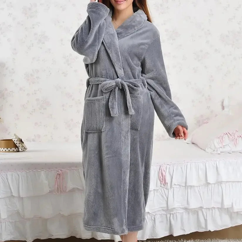 Fluffy, cozy robe of this mermaid’s dreams