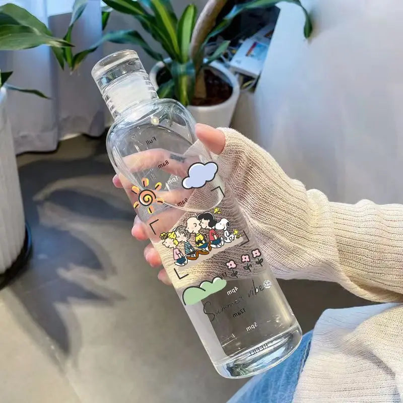 Snoopy Transparent Plastic Bottle