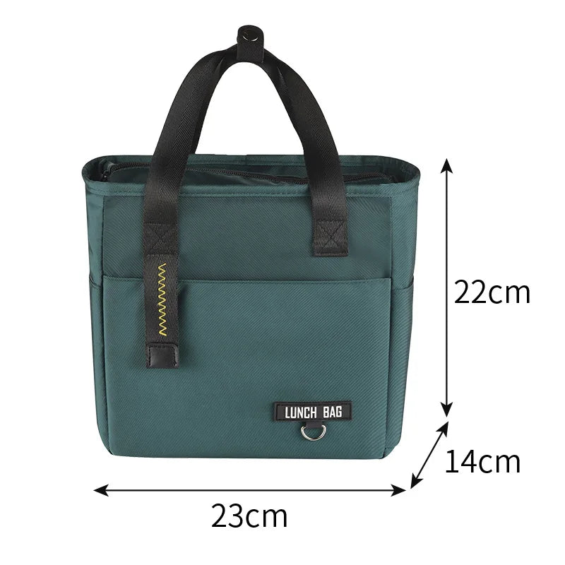 Fashionable Student Lunch Box Bag, Office Worker Lunch Box Handbag, Outdoor Insulation Bag, Fresh-keeping Ice Bag, Bento Bag